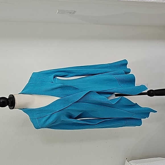 Lilly Pulitzer  Open Cardigan Sweater Turquoise Size L Cashmere blend - Picture 1 of 8